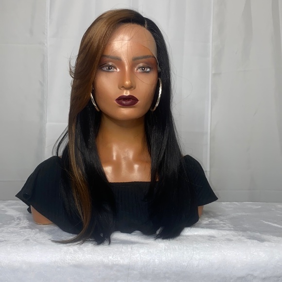 ERIN LONG BROWN OMBRÉ DEEP T PART LACE FRONT WIG